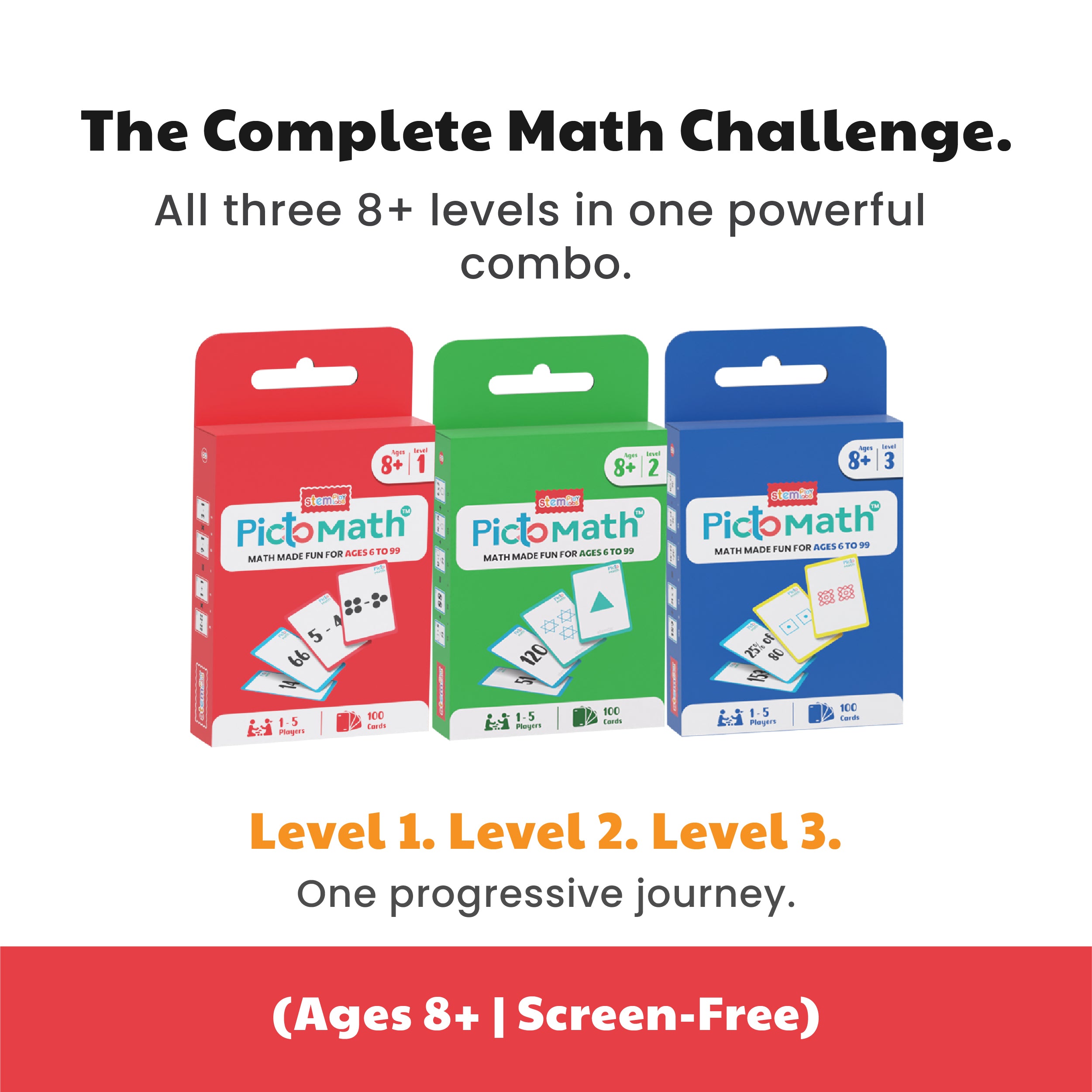 PictoMath 8+ [Levels 1,2&3]