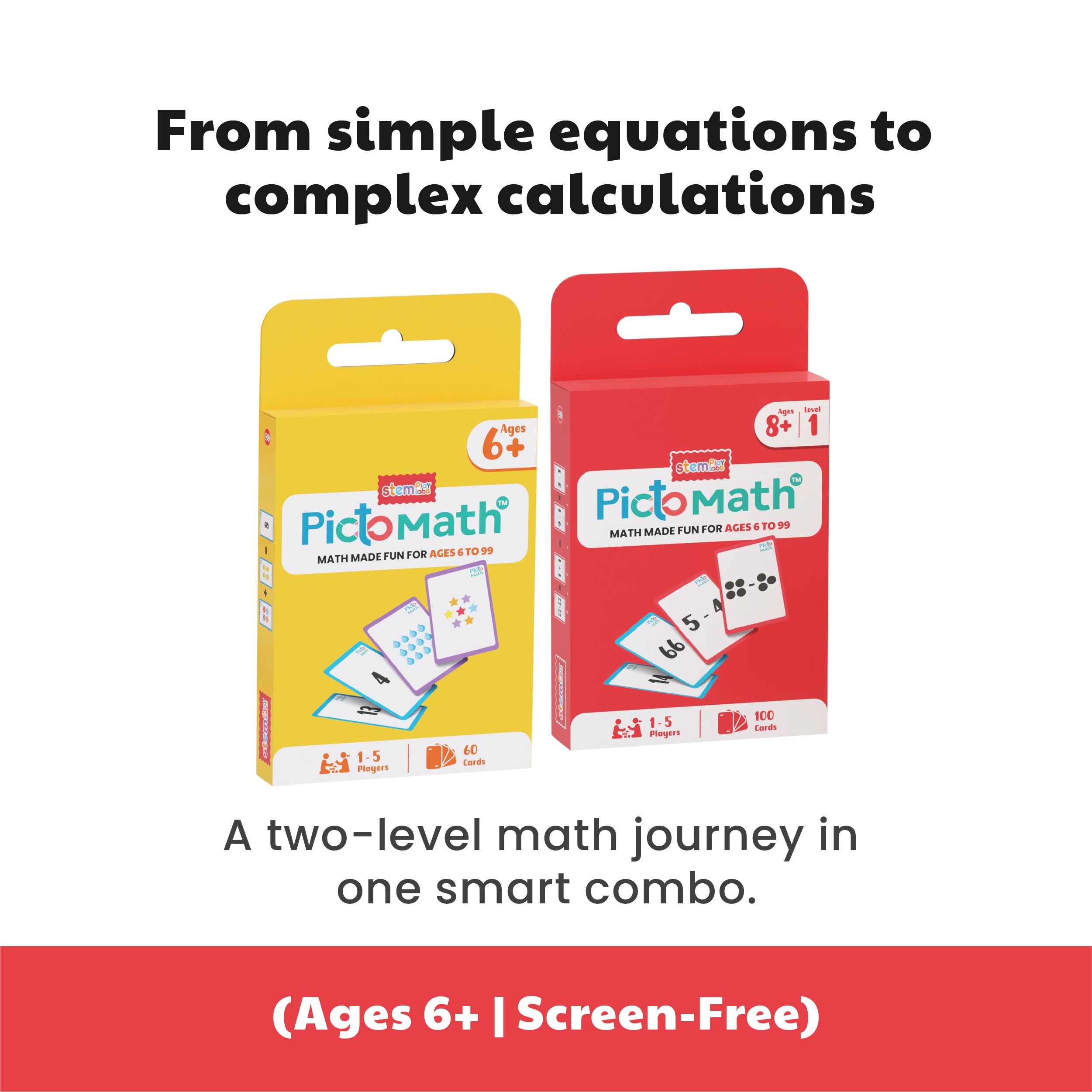 PictoMath 6+ & PictoMath 8+ [Level 1]