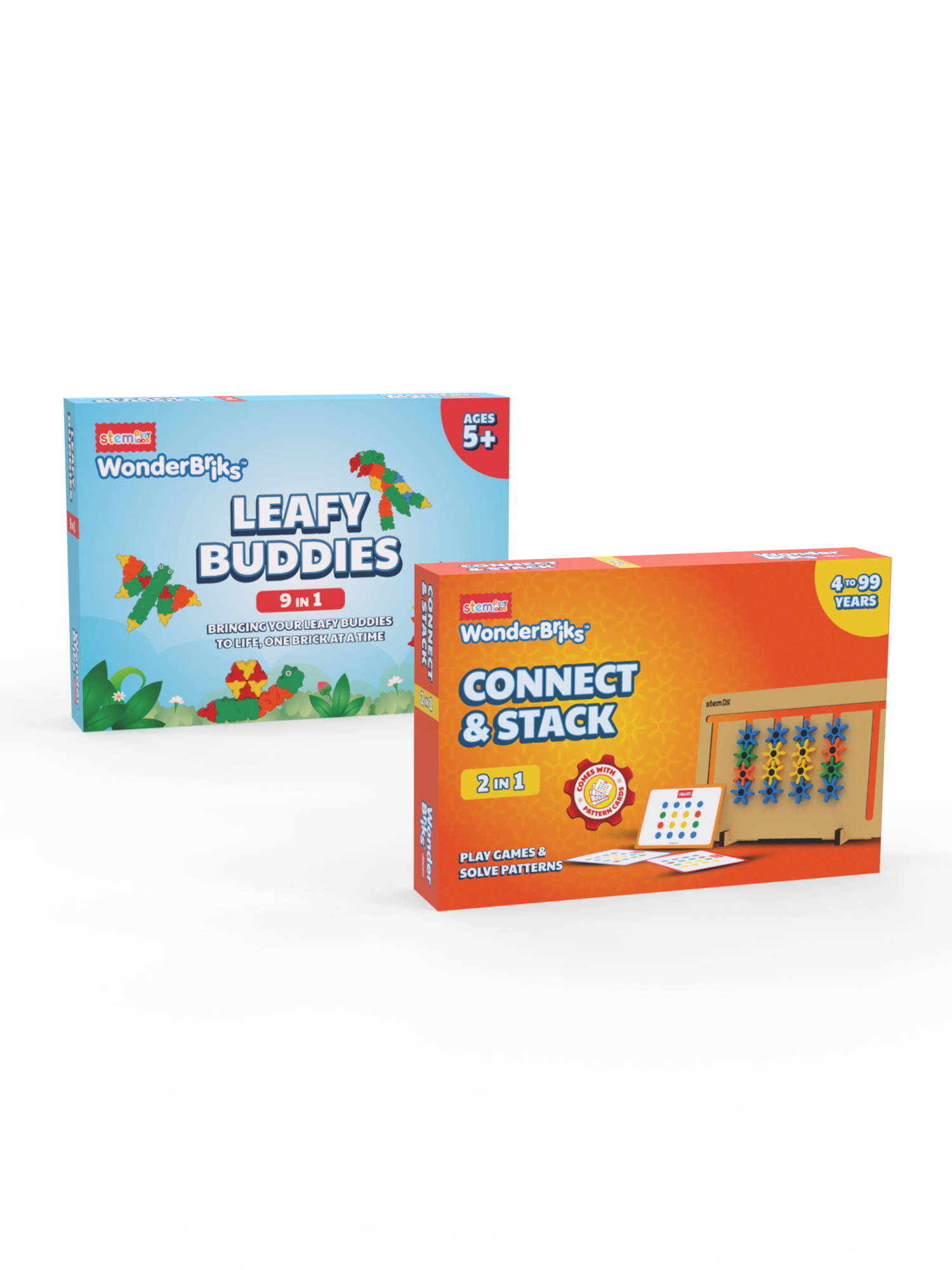 Connect & Stack + Leafy Buddies
