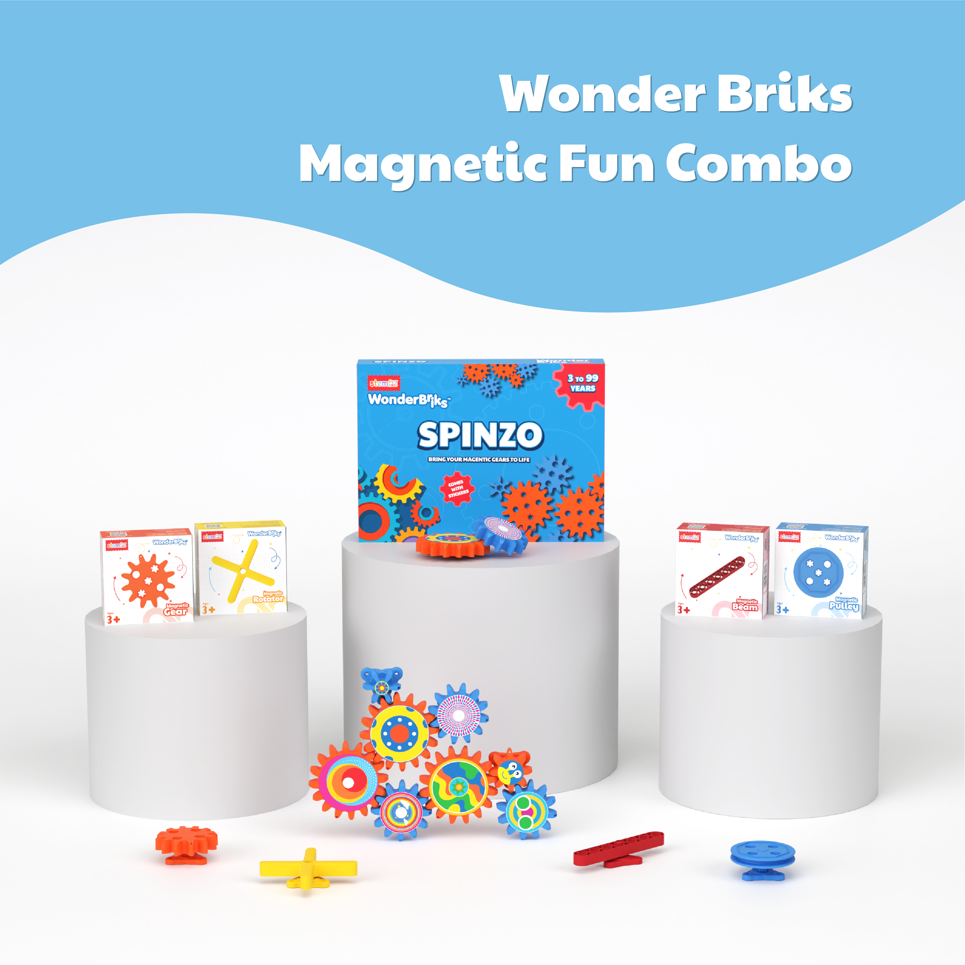 WonderBriks - Magnetic Fun Combo