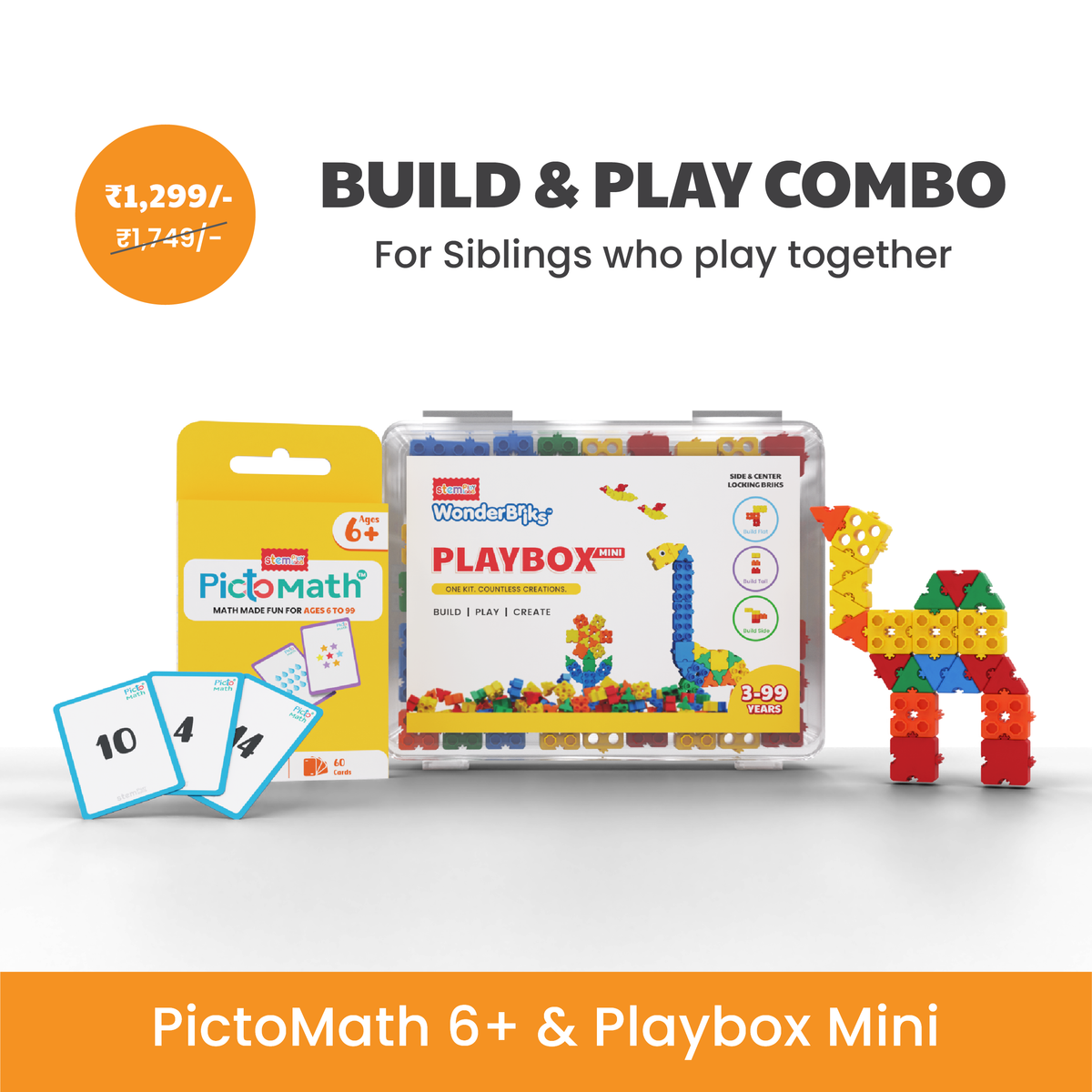 Build & Play Combo [PictoMath 6+ & PlayBox Mini]