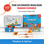 The Ultimate Builder Rakhi Combo [PlayBox + Spinzo]