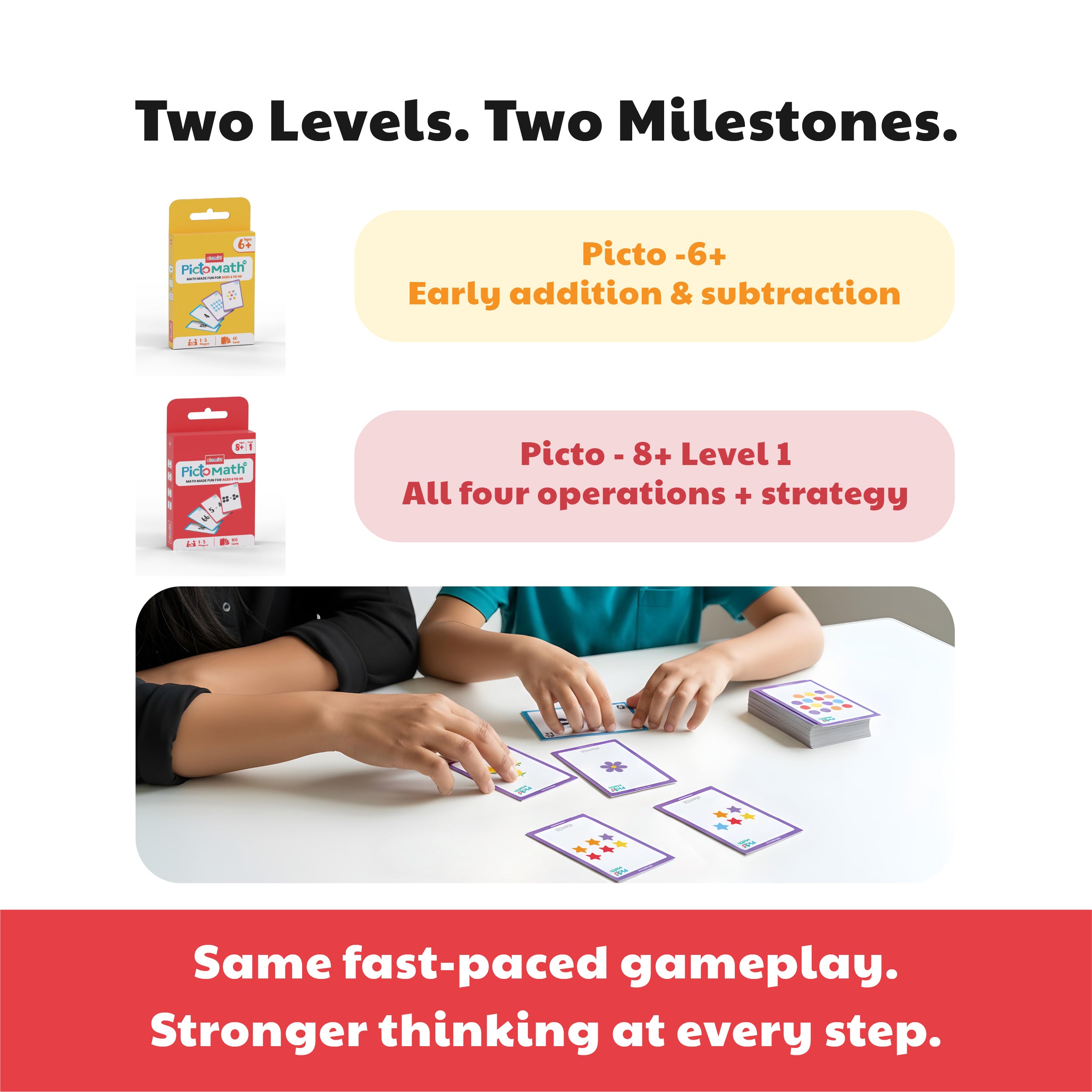 PictoMath 6+ & PictoMath 8+ [Level 1]