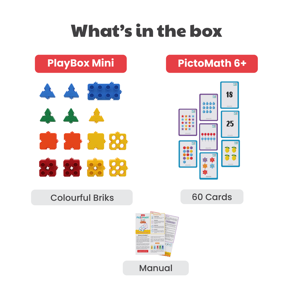 Build & Play Combo [PictoMath 6+ & PlayBox Mini]
