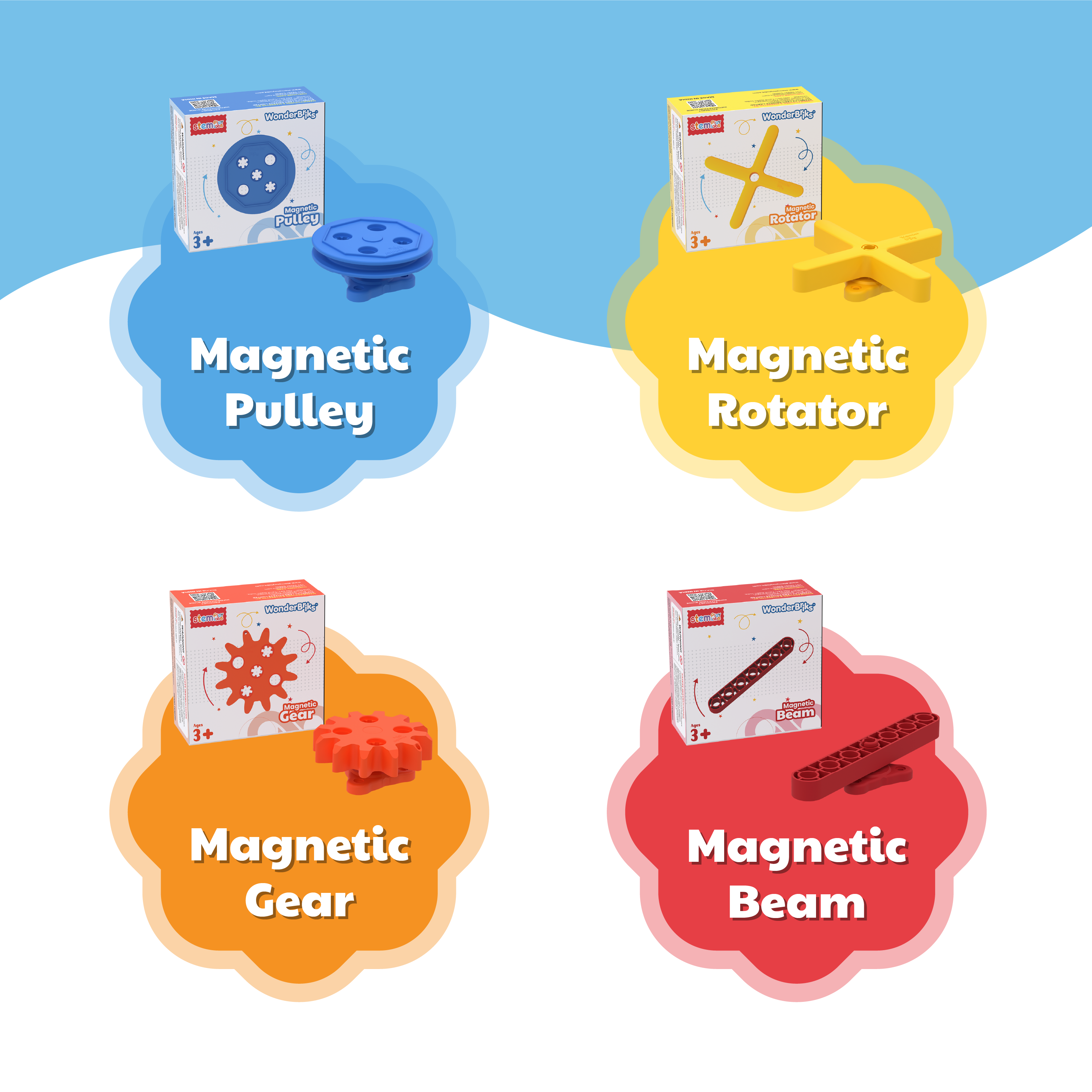 WonderBriks - Magnetic Fun Combo