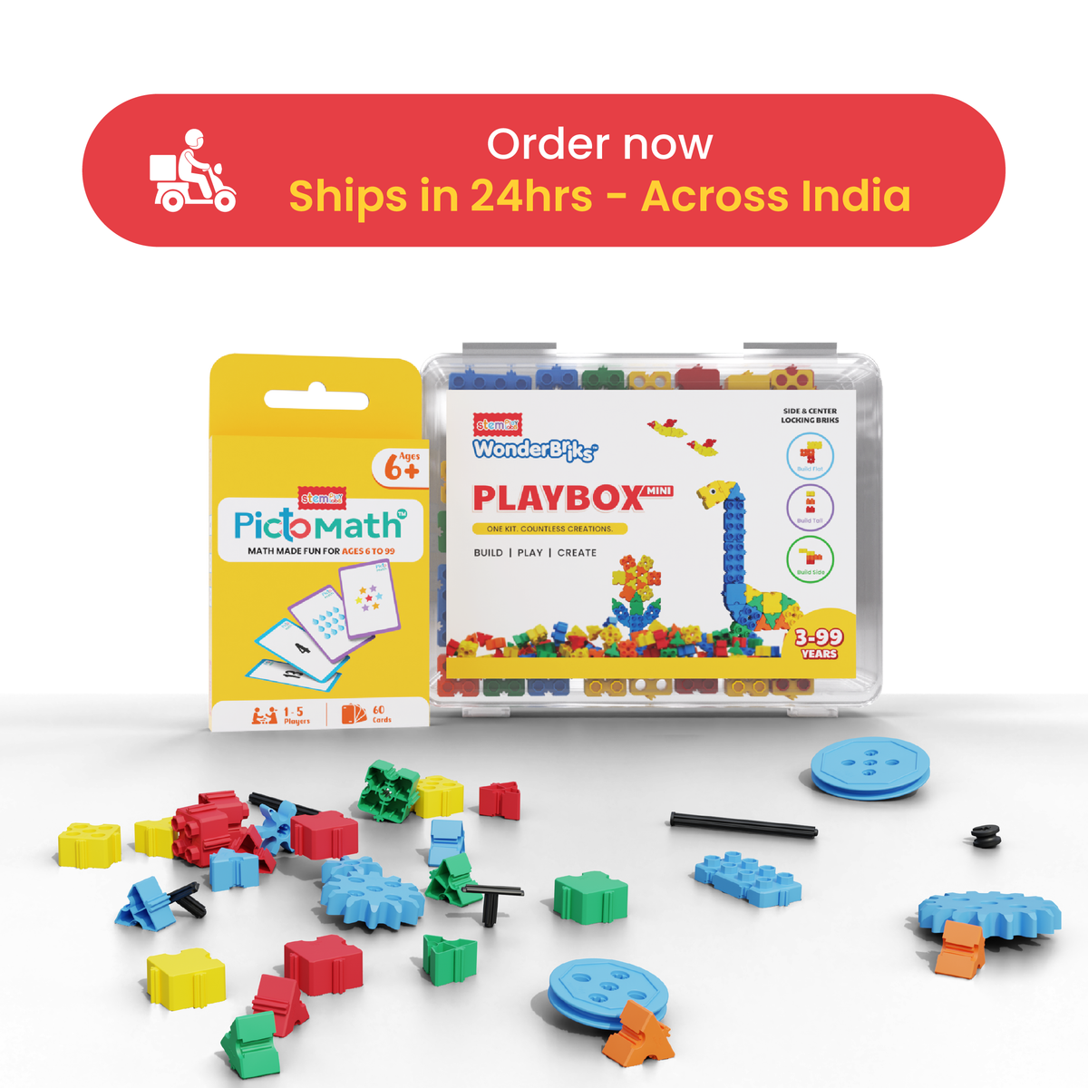 Build & Play Combo [PictoMath 6+ & PlayBox Mini]