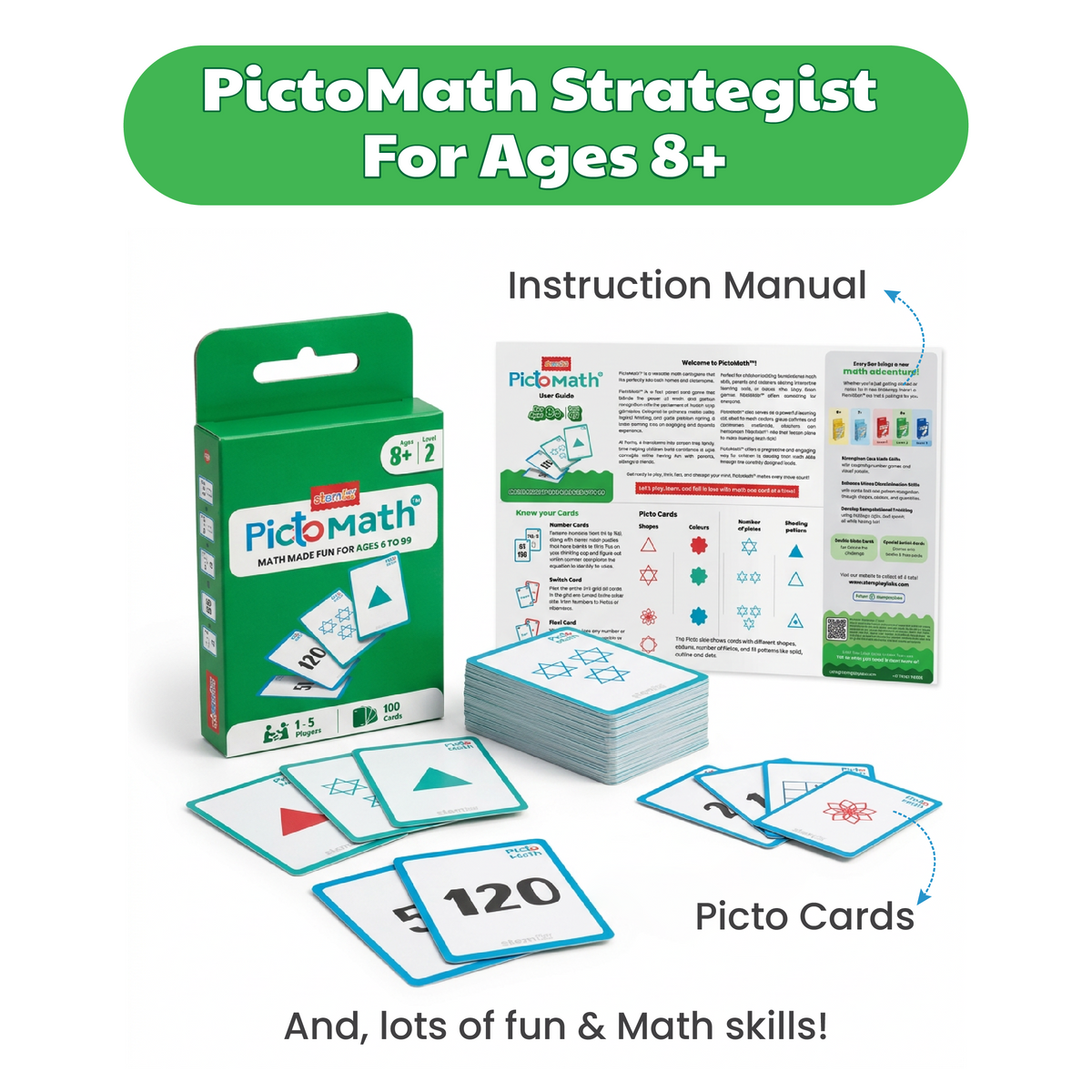 PictoMath Strategist - For ages 8 -99 (Level 2)